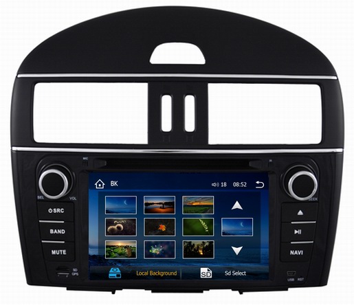 music videos windows media player for Nissan Tiida 2012 with bluetooth car radio OCB-7027