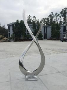 China Art Modern Abstract Sculpture Stainless Steel Mirror Polished Finishing wholesale