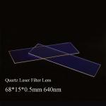 68*15*0.5mm 640nm JGS1 Quartz Laser Optical Bandpass Filter laser rejuvenation