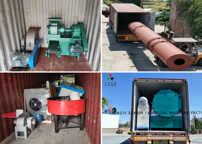BBQ 3T/H Charcoal Briquette Extruder 60mm Diameter