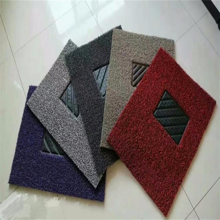 Plain Coir Entrance Matting 3 Pieces Set Auto Foot Design Anti - Slip Feature