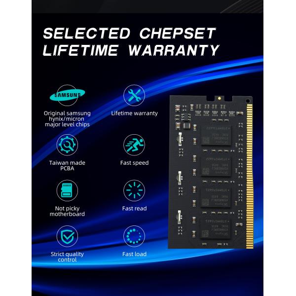 DDR5 RAM module side profile