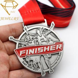 China Sports Metal Award Silver Running Championship Medals wholesale