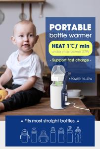 China Temperature Control Travel Portable Baby Bottle Warmer Fast Heating Waterproof wholesale