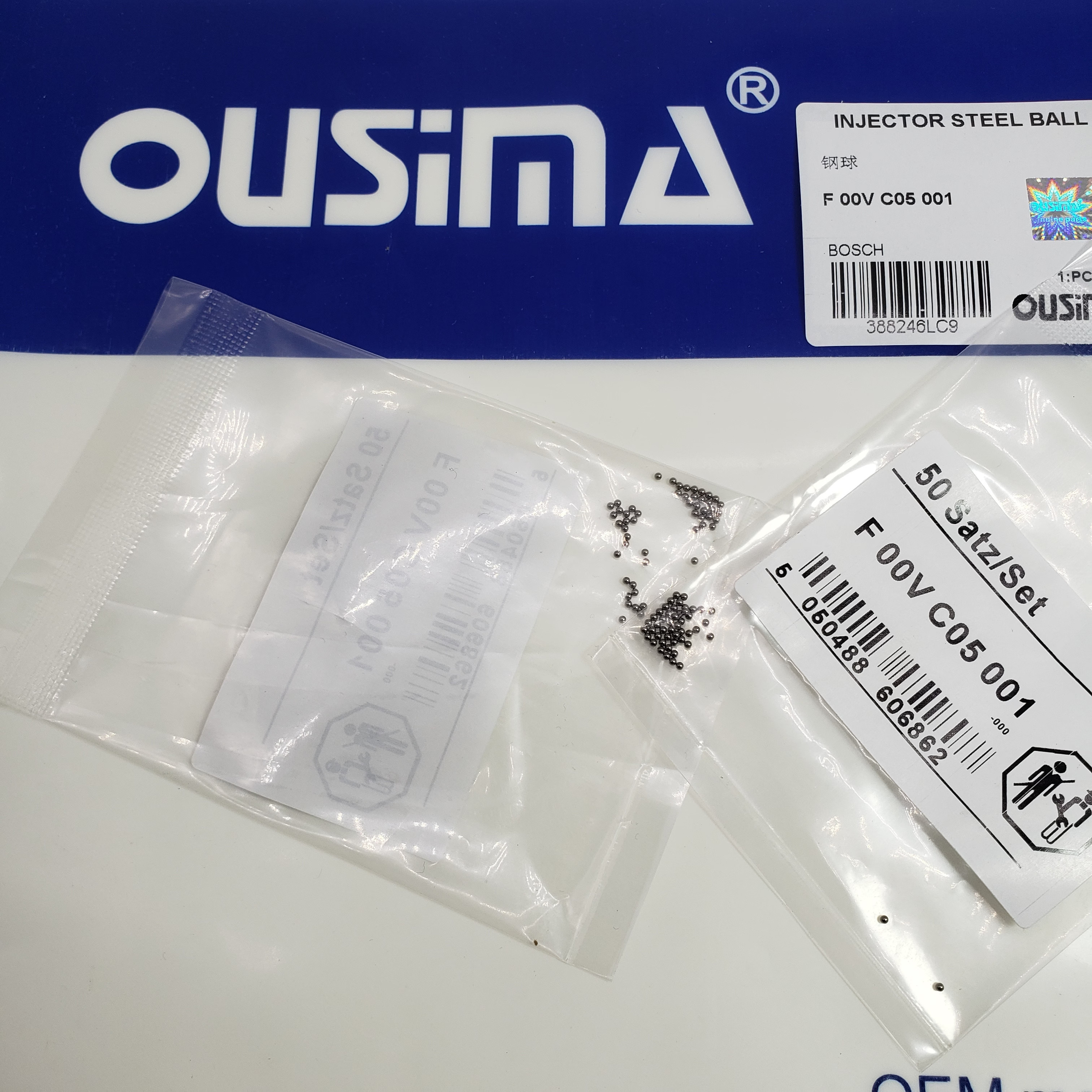 F 00V C05 001 Injector Steel Ball Common Rail Injector Valve Ball