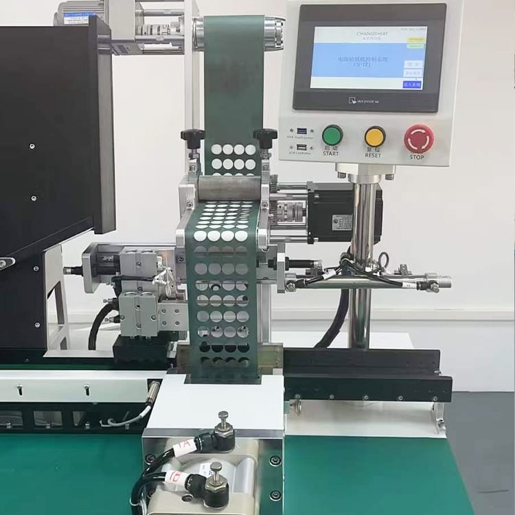 Cylindrical Cell Battery Labeling Pasting Machine Battery Insulation Paper Sticking Machine