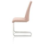 Linen Fabric 440mm 980mm 10KGS Stainless Steel Frame Dining Chairs