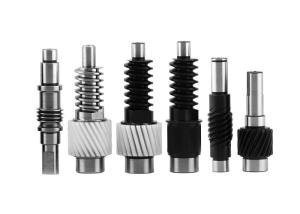 China Stainless Steel Miniature Worm Drive Shaft 6 Teeth Spur Gear Shaft 3.0 Module wholesale