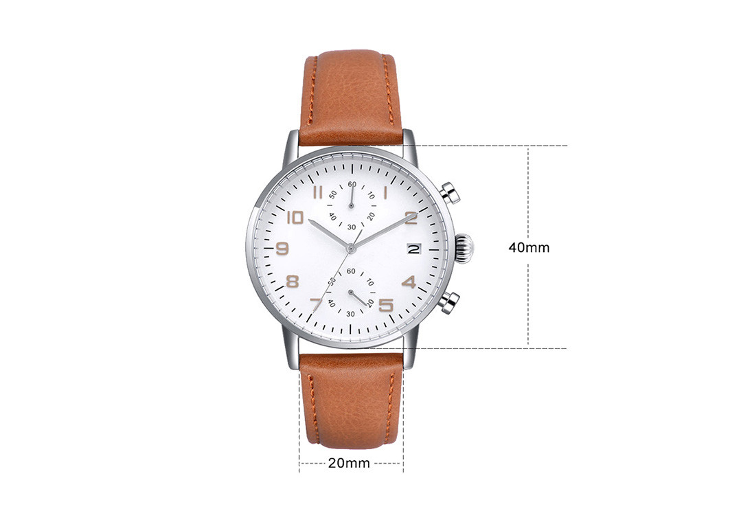 Mens Designer Chronograph Watches , Waterproof 316L Simple Chronograph Watch