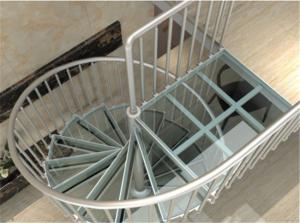 China Aluminum Frame Glass Custom Spiral Staircase Flexible Small Spave Design wholesale