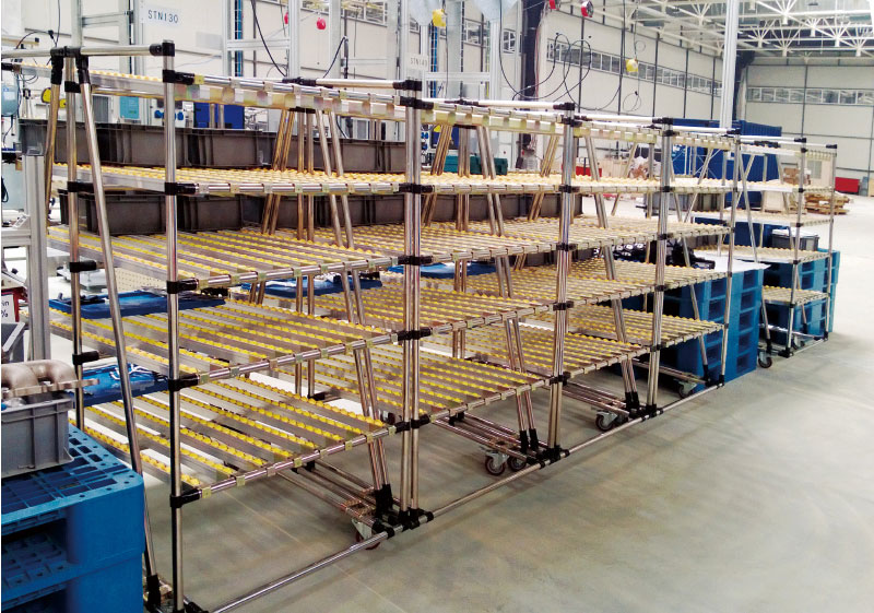 Lean Pipe Flow Rack Warehouse Storage Rack