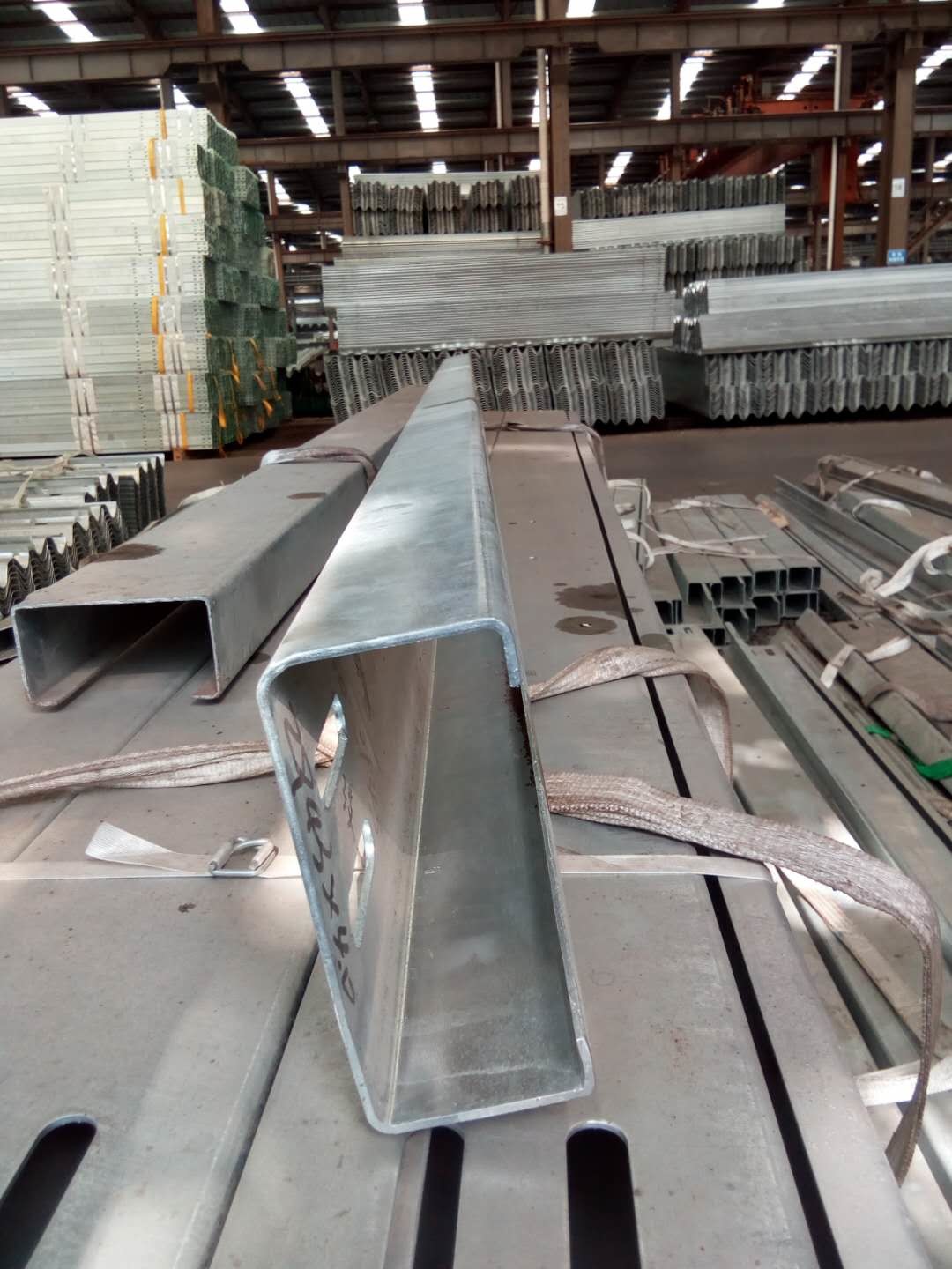 Customized Size Cold Rolled Steel Profiles , Galvanised Steel U Channel