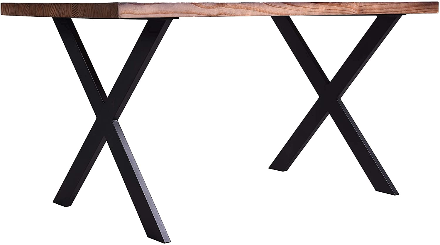 Furniture Base Part Metal Table Legs Sturdy Table Black Powder Coating