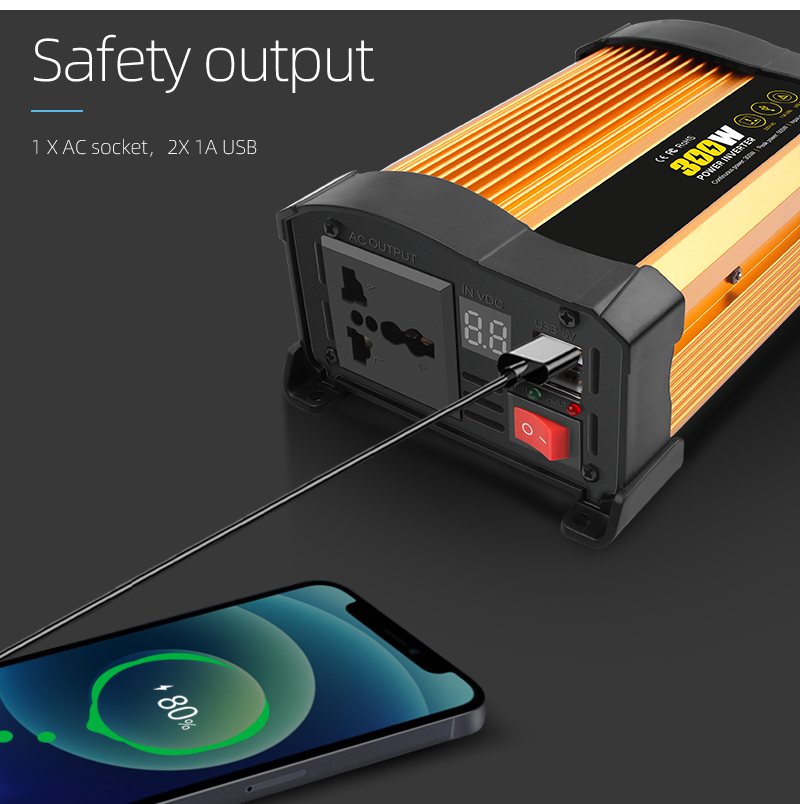 Orange Smart China Wholesale Hybrid Solar Inverter 500W Solar Built-In Mppt 100A 500W Solar Inverter