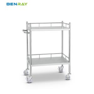 China 3 Layer Hospital Stainless Steel Medical Instrument Trolley wholesale