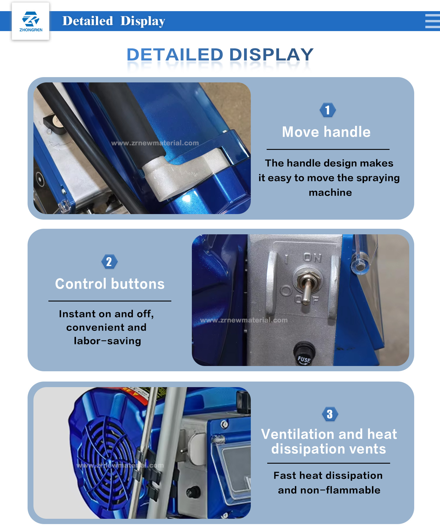 5L/Min Small Electric Airless Paint Sprayer Machine Portable Customized