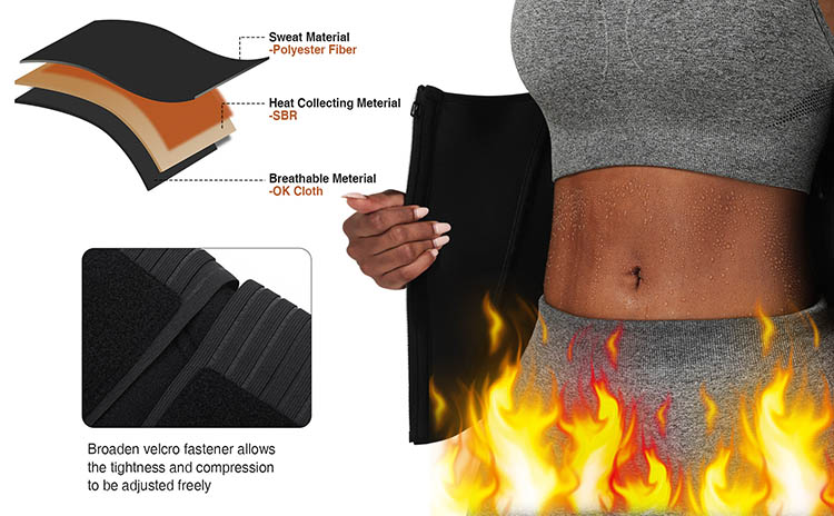 10 Steel Boned Tummy Control Neoprene Waist Trainer Shaper for Women's Waist Trimmers