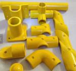 1-20mm Yellow Fiberglass Pipe Fittings For Round Tube Handrail And Fences