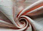F7616 Cotton Crinkle Lady Fashion Skirt Shirt Fabric Gold Yarn Stripe cotton