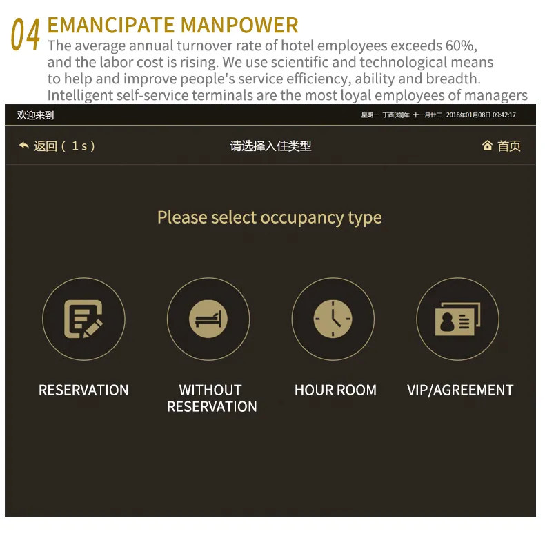 Hotel Check In Passport Scanner Kiosk Android Self Service Check In And Check Out Terminal Self Service Terminal