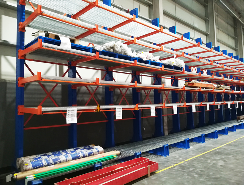 Double Side Cantilever Racking System Warehouse Storage Cantilever Rack