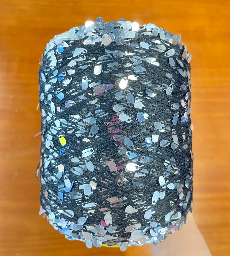 Sequin Yarn For Hand Knitting And Melon Seed or Drop