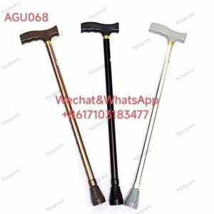 China Black Silver Gold Aluminum Cane Adjustable Single Walking Stick wholesale