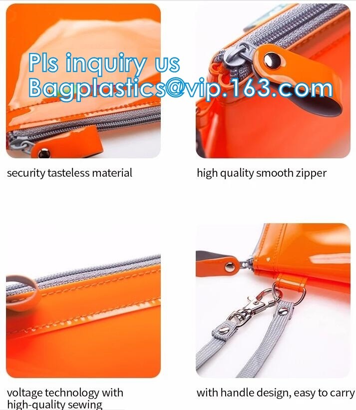 PVC zipper bag transparent plastic self-sealing bag socks plastic bag stationery bags custom, vinly slider zipper packag