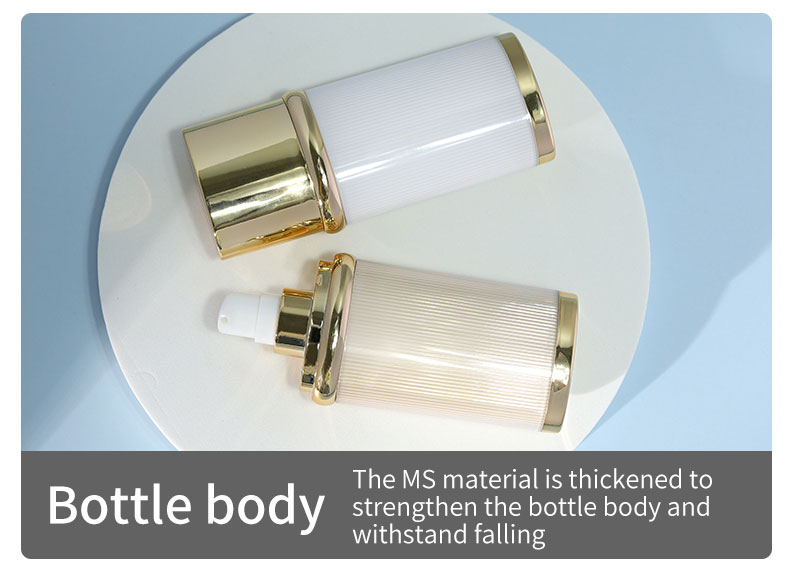 Acrylic Essential Oil Packaging Bottles 30ml 50ml Plastic Spray Bottles For Sunscreen / Essence / BB Cream