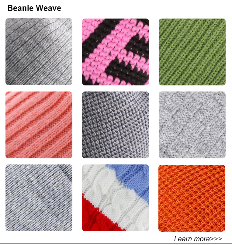 Character 60cm Fluorescent Knit Beanie Hats Custom Pattern