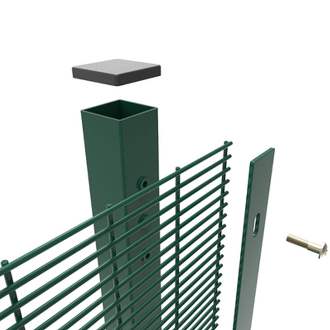 358 Powder coated and galvanized High security prison mesh fencing anti climb fence panel