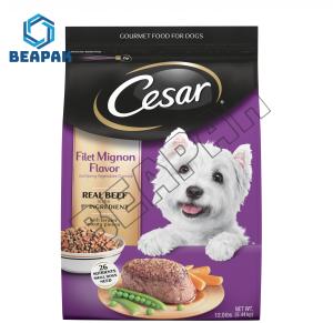 China Printed Pet Food Packaging Flat Bottom Pouch Non Delamination wholesale