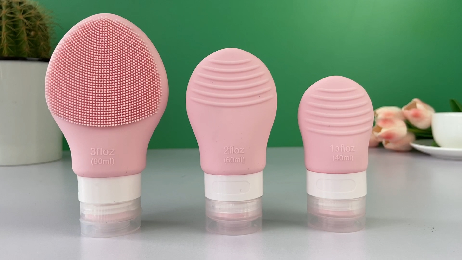 OEM Grey Silicone Cleansing Brush Face Silicone Scrubber Electric