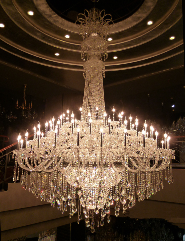 Large contemporary crystal chandeliers For Hotel Project Lighting (WH-CY-123)