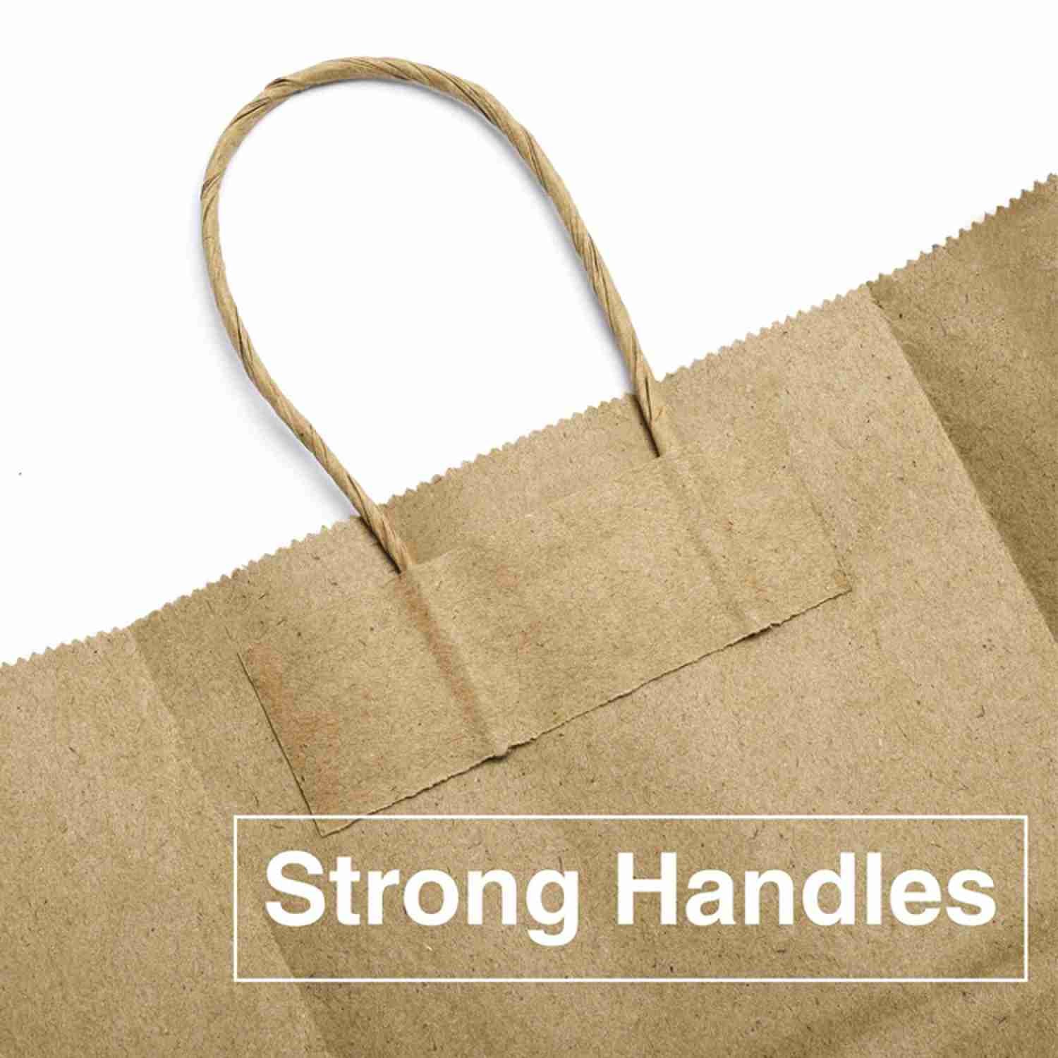 OEM Clothing Packaging Brown Grocery Bags Recyclable Christmas Gift Bags