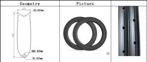 China Chinese88mm tubular carbon rim 25mm width 700C high quality fast shipping New arrival rim wholesale