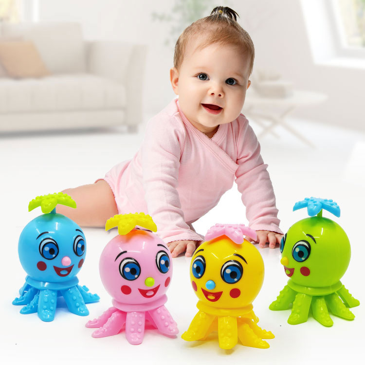 PVC Wind Up Easter Puzzle Toys for Kids Cute Animals Toy Octopus Flipping Walking Jumping Clockwork Bulk Birthday Gift Party Favors