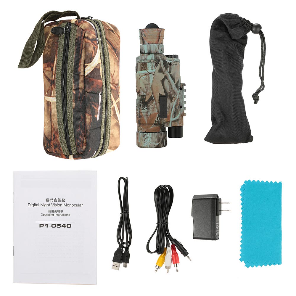 5x42 Digital Infrared Military Night Vision Goggles , 200m Range Night Vision Digital Monocular