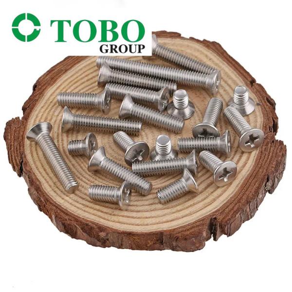 DIN 7982 Stainless Steel Galvanized Countersunk Chipboard Screws White Cross