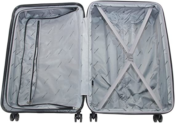 Corner Hardside 8 Wheel Spinner TSA Lock Travel Suitcase