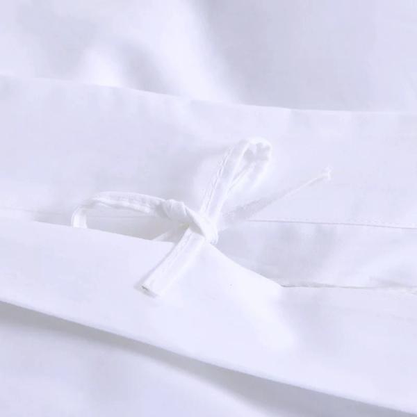 Wholesale Luxury White 3ootc Cotton Bed Sheet Hotel Satin Bedding Set
