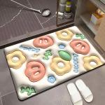 Swell Small Garden Diatom Mud Bath Mat Toilet Foot Mat