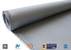 China 0.7mm Grey Silicone Coated Fabric / High Temperature Resistant High Silica Cloth wholesale