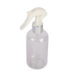 Luxury Transparent Spray Bottle Round Shoulder PET Anodized Aluminum Trigger