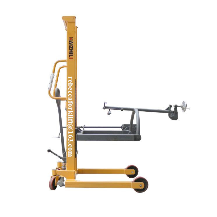 Rotary Hand Oil Drum Lifter Trolley 350KG 1460MM Lifting Height Easy Carrying