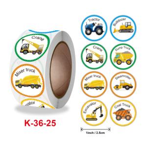 China Adhesive Round Sticker Labels Waterproof Custom Animal Stickers wholesale