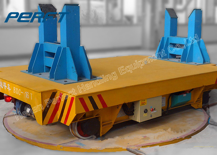 360 Degree Rotating Rail Material Handling Turntable/90 degree with turntable to rotate a trailer