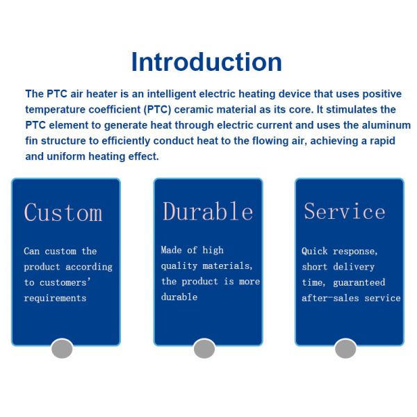 Air Conditioner 380V PTC Heater Warm Air Blower Constant Temperature Energy Saving