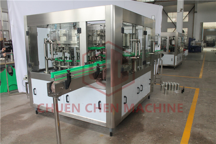 Counter Pressure Juice Beverage Filling Line Commercial Beer Canning Equipment