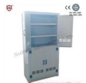 China Polypropylene Double Door Medical Storage Cabinet Corrosive wholesale